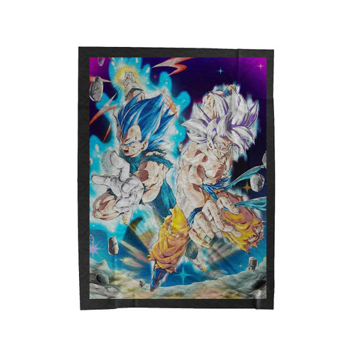 Goku Ultra Vegeta Saiyan Blue Velveteen Blanket