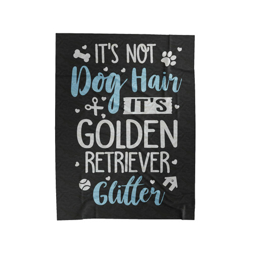 Golden Retriever Glitter Velveteen Blanket