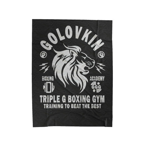 Golovkin Boxing Gym Velveteen Blanket