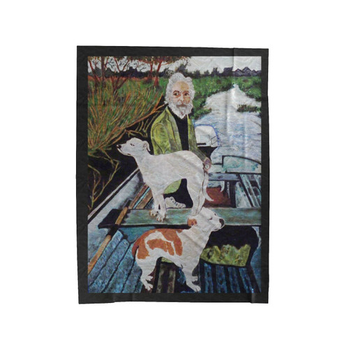 Goodfellas Dog Painting Velveteen Blanket