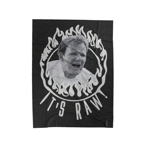 Gordon Ramsay Hell's Kitchen Nightmares It's Raw Velveteen Blanket
