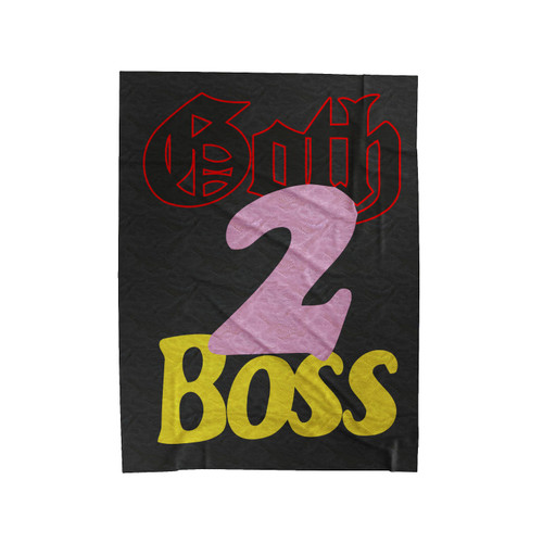 Goth To Boss 1 Velveteen Blanket