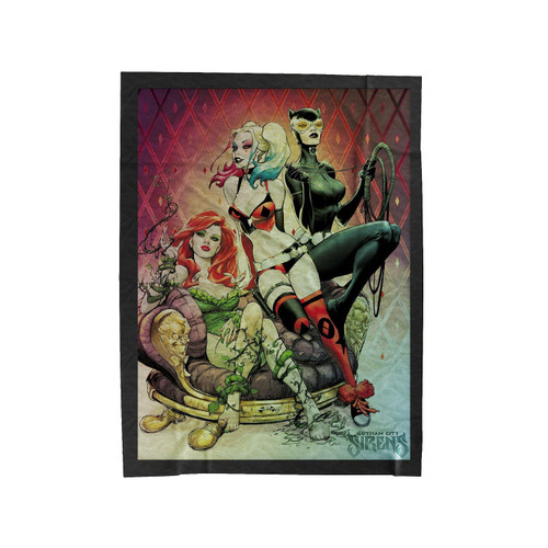 Gotham City Sirens Artistic Dc Comics Velveteen Blanket