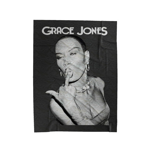 Grace Jones Super Model Star Velveteen Blanket