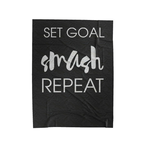 Graduation Gift Set Goal Smash Repeat Motivational Quote Velveteen Blanket