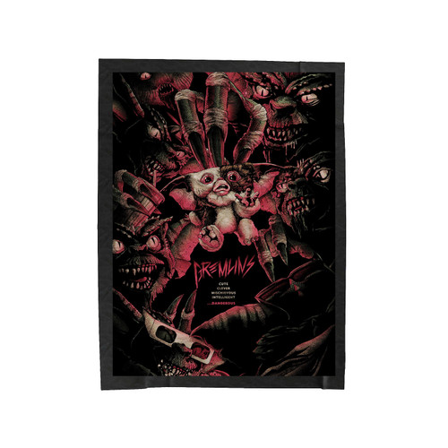 Gramlins Horror Velveteen Blanket