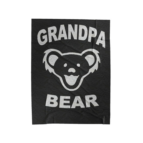 Grandpa Bear Velveteen Blanket