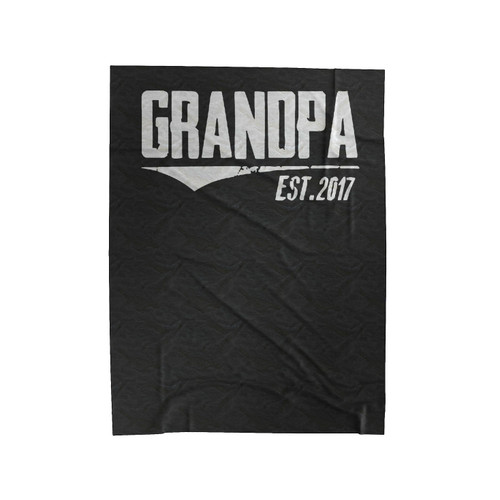 Grandpa Est 2017 Pregnancy Announcement Velveteen Blanket