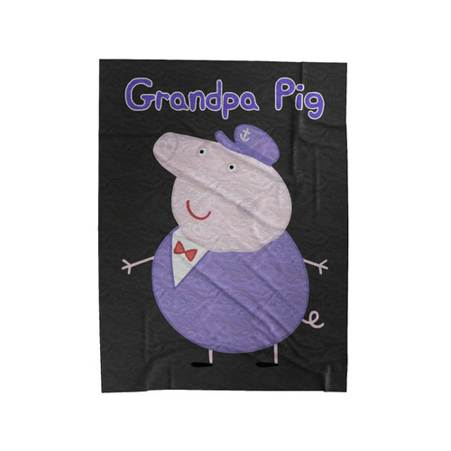 Grandpa Pig Velveteen Blanket