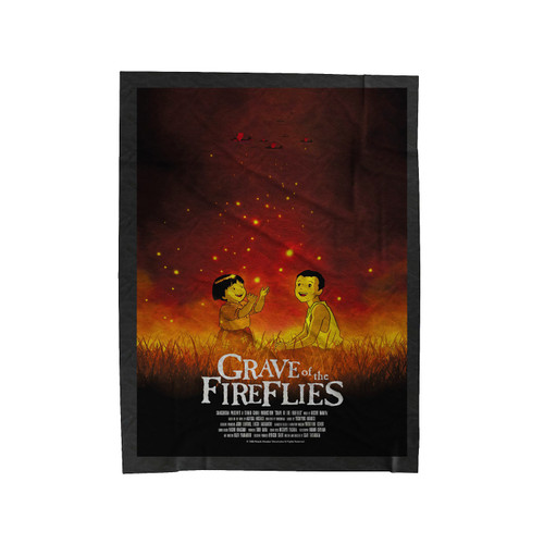 Grave Of The Fireflies Animated Velveteen Blanket