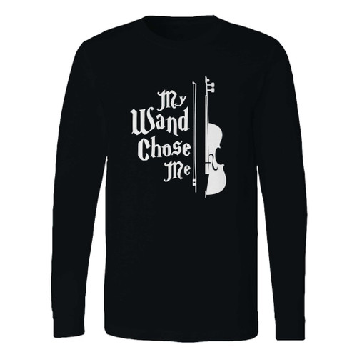 This classic fit musician violinist my wand chose me long sleeve shirt is casually elegant and very comfortable. With fine quality print to make one stand out, it's a perfect fit for every occasion.