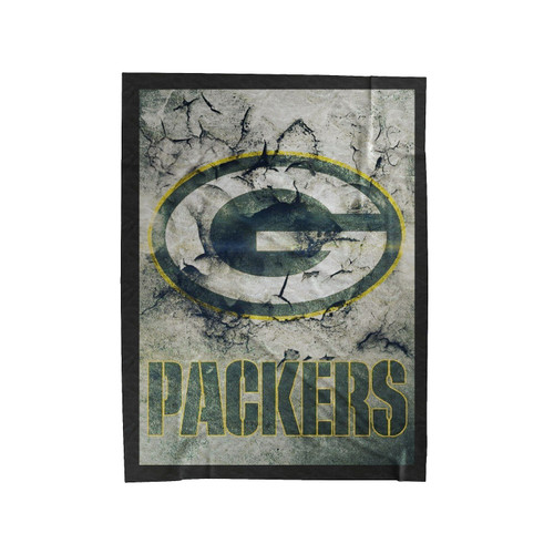 Green Bay Packers Distressed Logo Velveteen Blanket