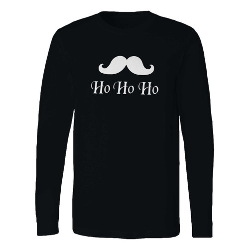 This classic fit mustace ho ho ho christmas long sleeve shirt is casually elegant and very comfortable. With fine quality print to make one stand out, it's a perfect fit for every occasion.