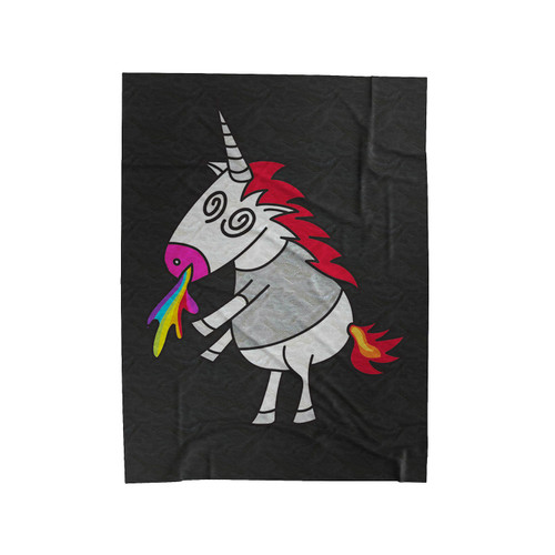 Green Day Unicorn Velveteen Blanket