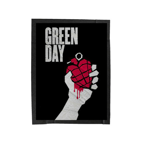 Green Day Vintage Velveteen Blanket