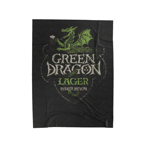 Green Dragon Lager Velveteen Blanket