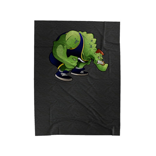 Green Warriors Are Monstars Of The Nba Velveteen Blanket