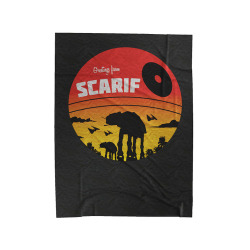 Greetings From Scarif Velveteen Blanket