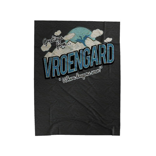 Greetings From Vroengard Velveteen Blanket