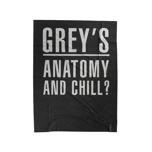 Grey's Anatomy And Chill Velveteen Blanket