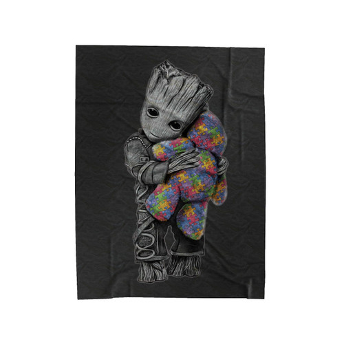 Groot Hug Teddy Bear Autims 1 Velveteen Blanket