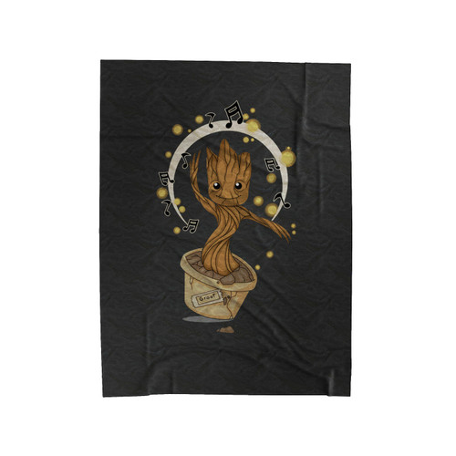 Groovy Baby Groot 2 Velveteen Blanket