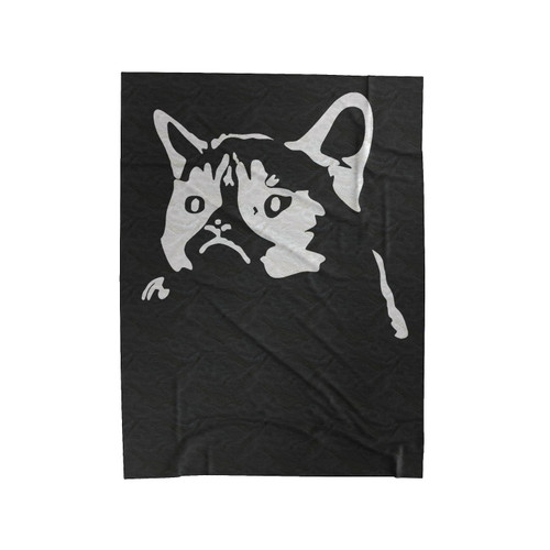 Grumpy Cat Art Velveteen Blanket
