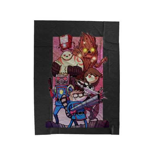 Guardian Of The Galaxy Adventure Time Parody Velveteen Blanket