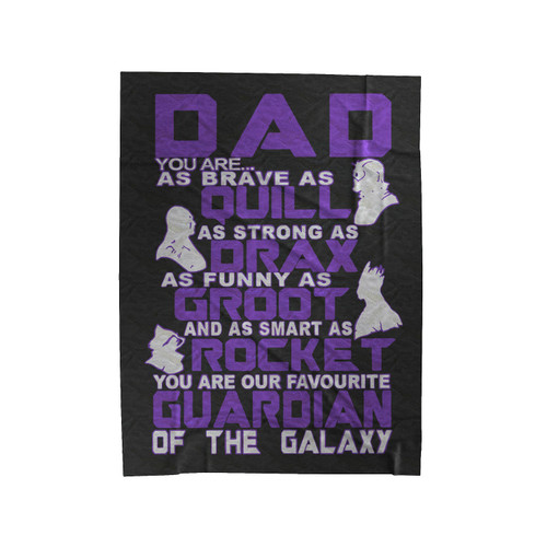 Guardian Of The Galaxy Fathers Day Velveteen Blanket