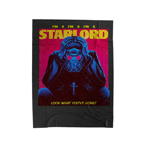 Guardians Of The Galaxy Star-Lord Parody Starboy Superhero Velveteen Blanket