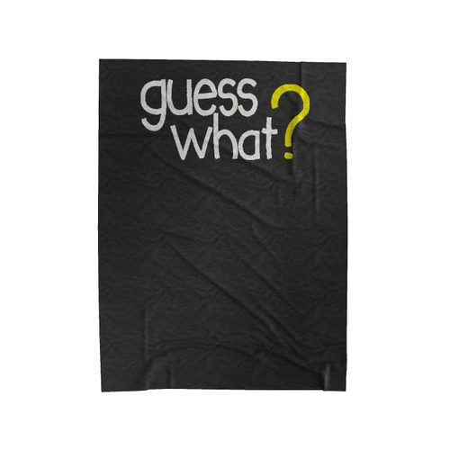 Guess What Pregnancy Reveal To Grandparents Husband Velveteen Blanket