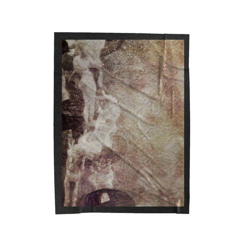 Gustav Klimt Philosophy Velveteen Blanket