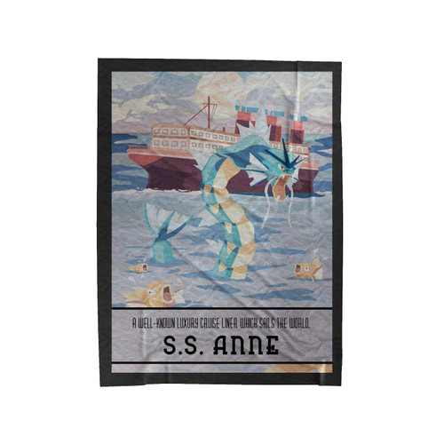 Gyarados Magikarp Kanto Region Velveteen Blanket