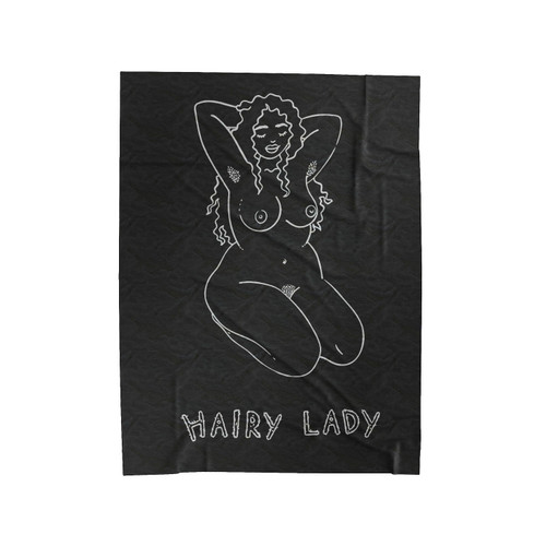 Hairy Lady Body Confidence Velveteen Blanket