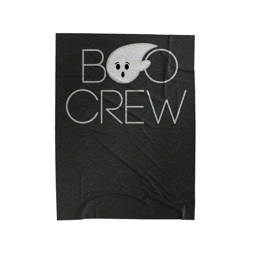 Halloween Boo Crew Ghost Velveteen Blanket