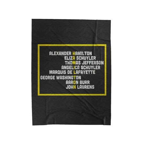 Hamilton Tour Musical Velveteen Blanket
