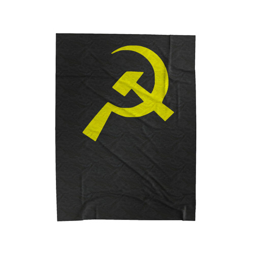 Hammer & Sickle Communist Cccp Communist Russian Soviet Flag Velveteen Blanket