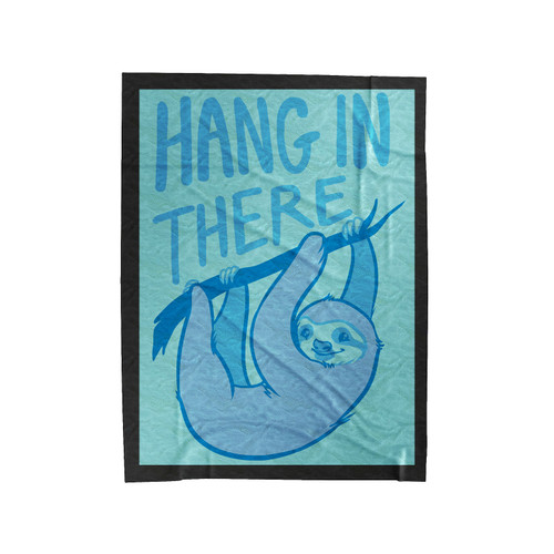 Hang In There Sloth 1 Velveteen Blanket