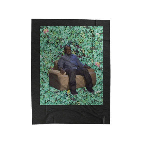 Hannibal Buress Obama Portrait Velveteen Blanket