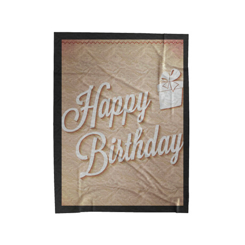 Happy Birthday Velveteen Blanket