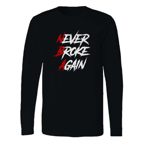 This classic fit never broke again nba long sleeve shirt is casually elegant and very comfortable. With fine quality print to make one stand out, it's a perfect fit for every occasion.