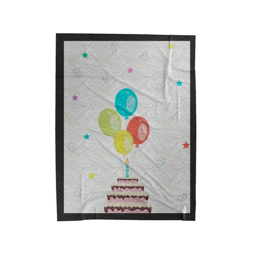 Happy Birthday Simple Velveteen Blanket