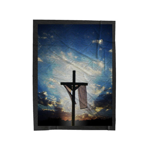 Happy Easter Sunday Velveteen Blanket