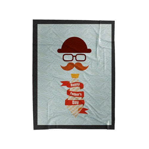 Happy Fathers Day Velveteen Blanket