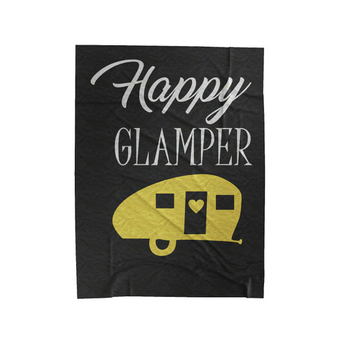 Happy Glamper Camping Velveteen Blanket