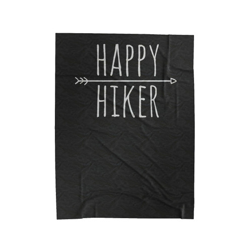 Happy Hiker Arrow Summer Travelers Travel Gift Velveteen Blanket