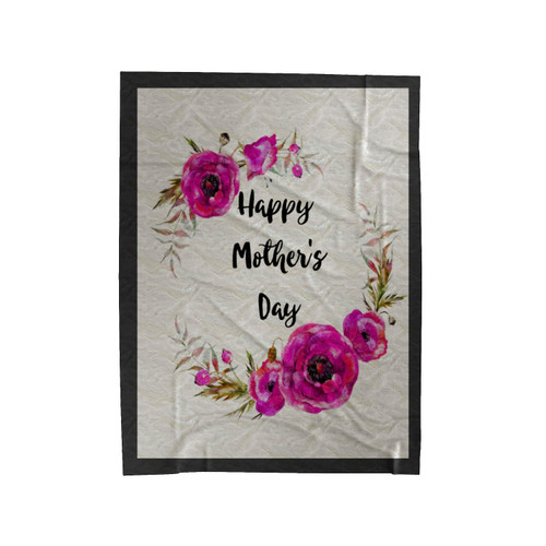 Happy Mothers Day Sign Velveteen Blanket