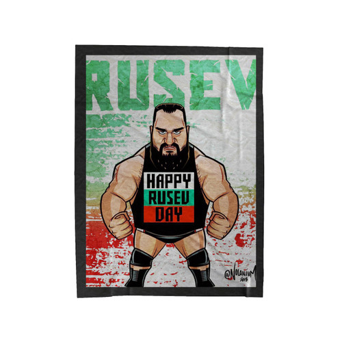 Happy Rusev Day Velveteen Blanket