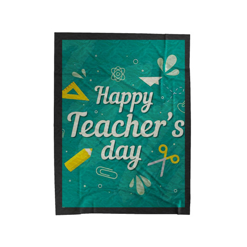 Happy Teachers Day Velveteen Blanket