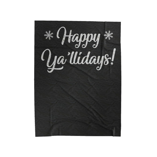 Happy Ya'Llidays! Velveteen Blanket